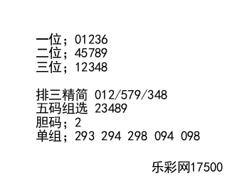 排列三第2020296期hanchuan128预测