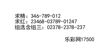 排列三第2020296期带子入朝预测