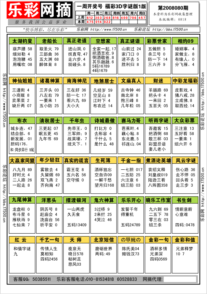 字谜总汇