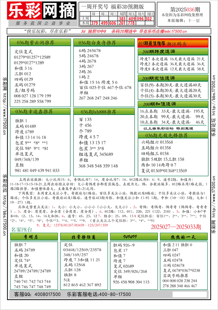 福彩3D第2025036期★字谜总汇★预测★解太湖