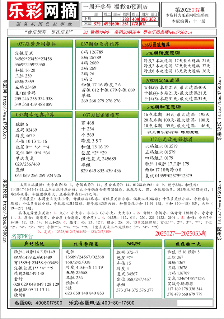 福彩3D第2025037期★字谜总汇★预测★解太湖