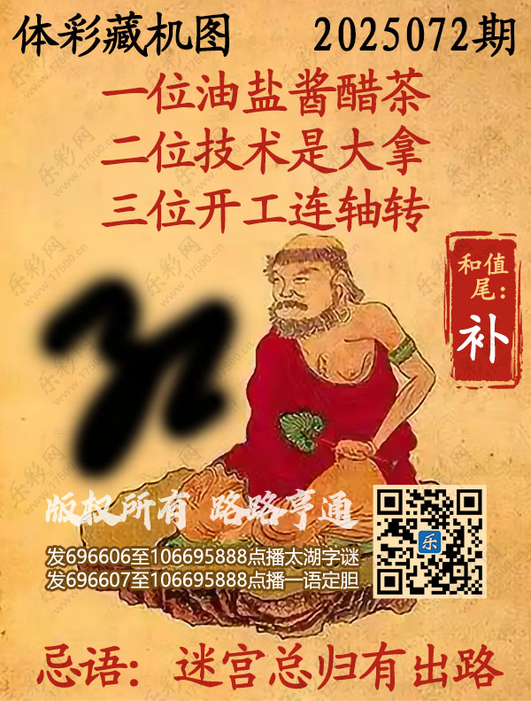 排列3第2025072期乐彩网《正版保真藏机图》图谜